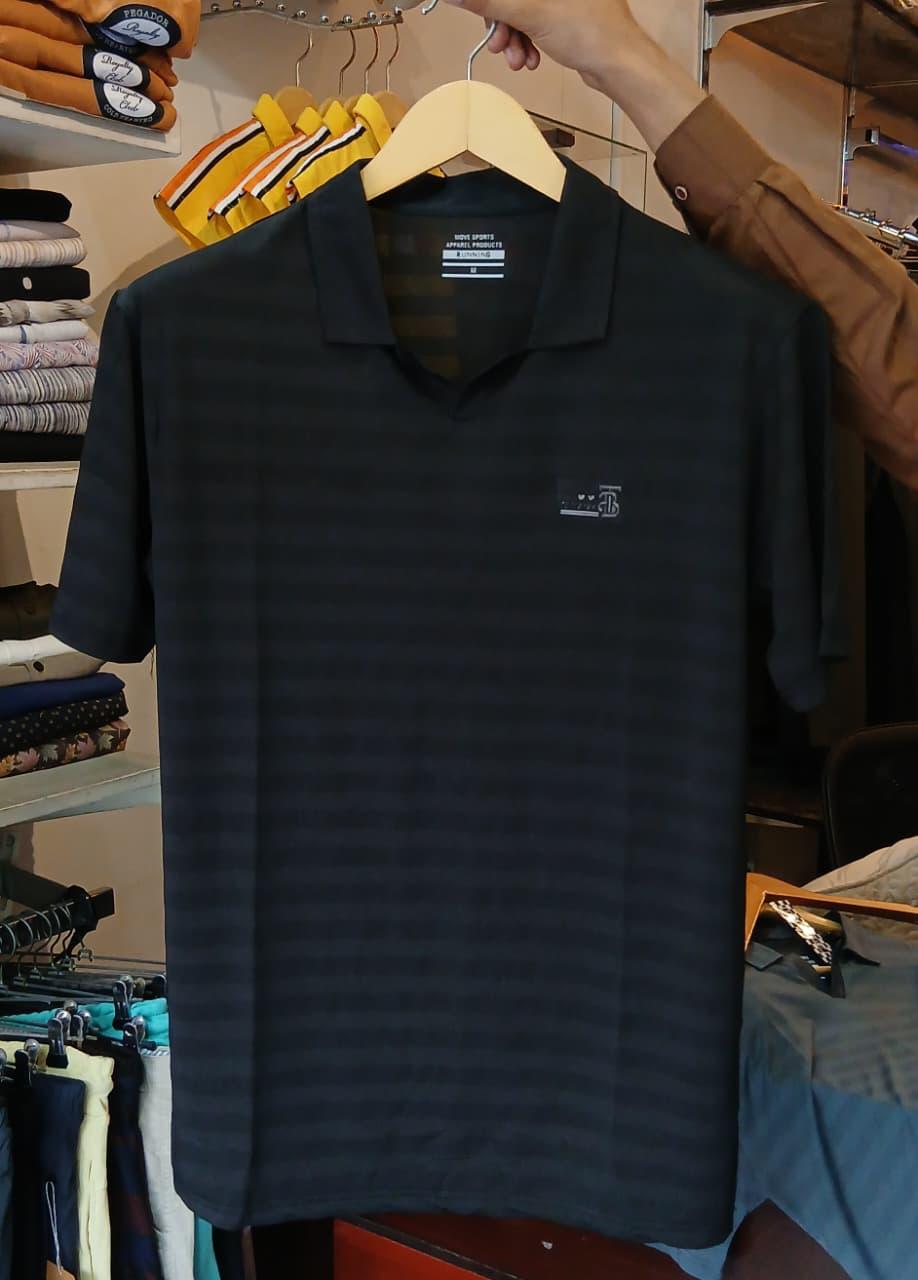 Men’s Striped Polo T-Shirt