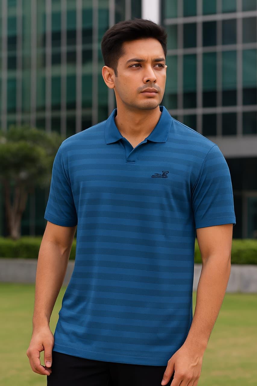 Men’s Striped Polo T-Shirt